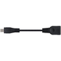 NANO CABLE Cable USB 2.0 OTG Micro USB B Macho a USB A Hembra 0,15m Negro